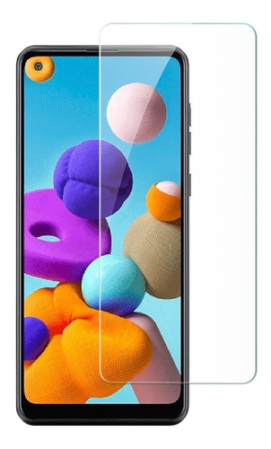 Samsung A21s Lamina Mica De Vidrio Completa Full Adhesivo