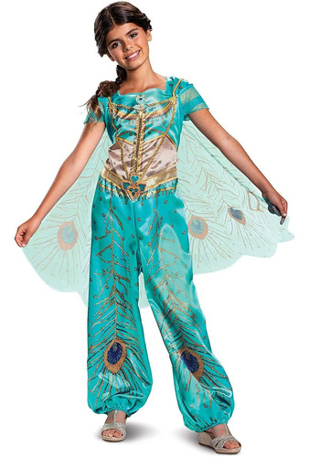 Disfraz De Princesa Disney Jasmine Aladdin Clásico Para Niña