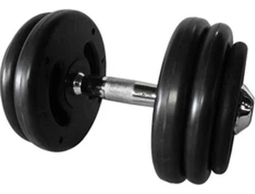 Dumbbell Injetado Com Pegada Cromada Academia Fitness 24kg