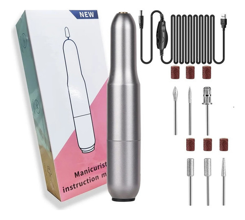 Kit Pulidor Manicura Uñas Ara Incluye Set De Puntas Y Lijas