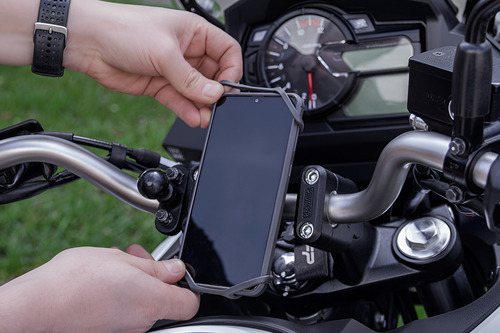 Soporte Porta Celular Moto Fire Parts Silicona Correa 360