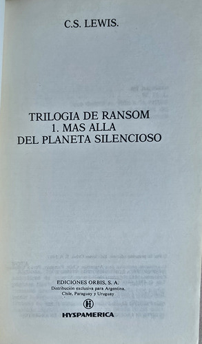 Trilogía De Ransom I : Más Allá Del Planeta Silencioso