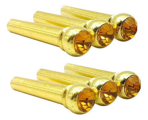 6x Pasador Pin De Puente Piezas De Repuesto For Guitarra [u]