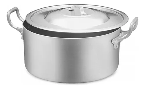 comprar Caçarola Hotel Com Tampa Alças N°30 9,8 Litros Alumínio Abc