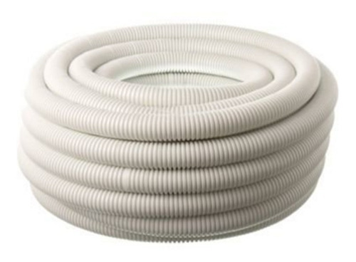 Caño Flexible Liviano Corrugado 1   Blanco X 25mts P/ Pared