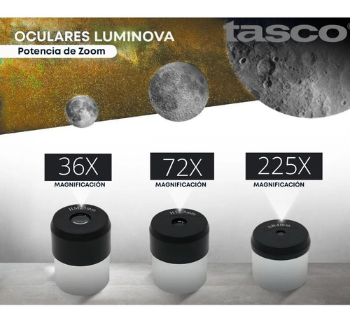 Imagen 5 de 10 de Telescopio Astronómico Tasco Luminova 900x60 C Mirilla 6x24