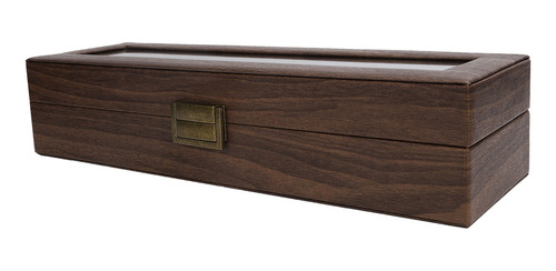 6 Rejillas De Reloj Caja De Visualización Portátil De Madera