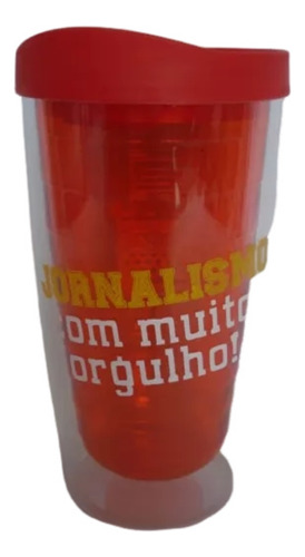 Copo Caneca Profissão Jornalismo Parede Dupla