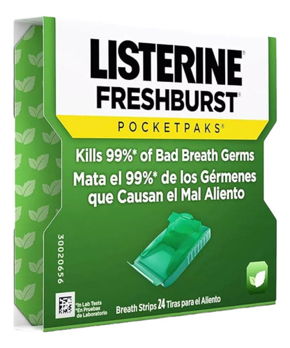Listerine Pocketpaks Freshburst 72 Unidades