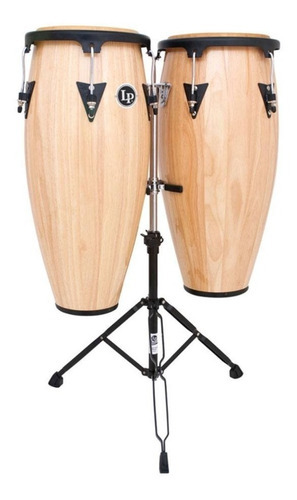 Congas Lp City 11 /12 Con Atril Lp647ny-aw Madera Natural