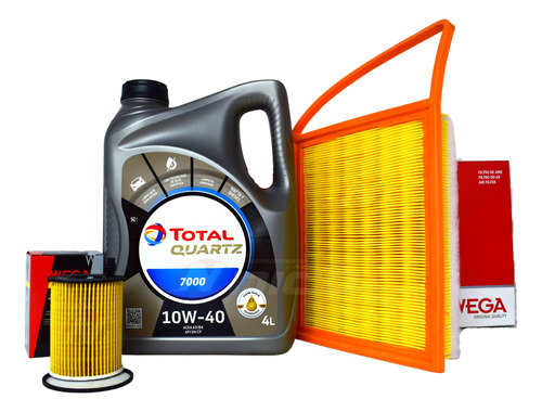 Filtros+aceite Total 10w-40 Peugeot/citroen 1.6 Hdi