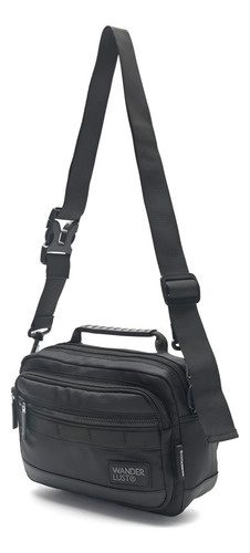 Morral Hombre Bandolera Urban Mode Wanderlust Negro 23x15x7