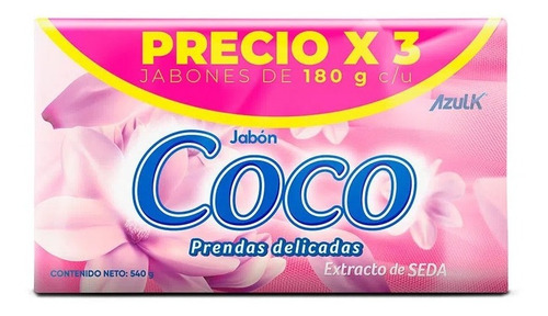 Jabon Coco Prendas Delicadas X3 - Unidad a $2300