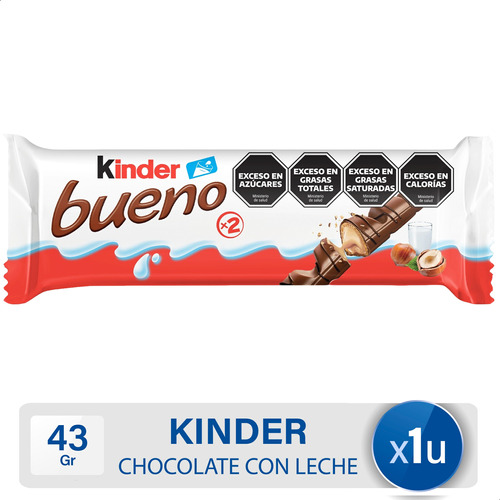 Kinder Bueno Oblea Chocolate Crema Avellanas - Mejor Precio
