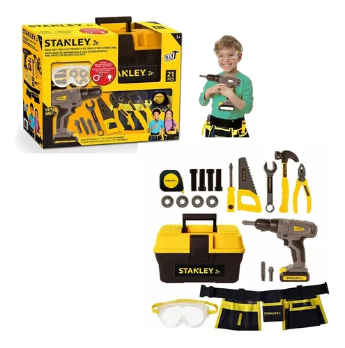 Set Caja Herramientas De Juguete Para Niños Stanley 21pzas