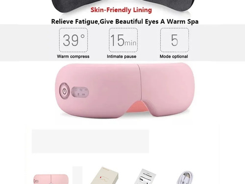 Compresa Caliente, Gafas De Masaje Ocular Con Bluetooth