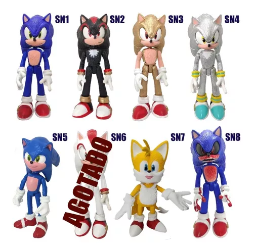 Juguetes Sonic 10 Figuras Mayoreo Shadow Hyper Dorado Exe