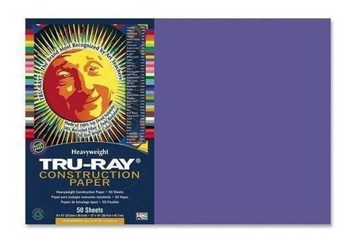 Tru-ray Papel De Construcción, 76 Lb., 12  X18 , 50 - Pk, Vi