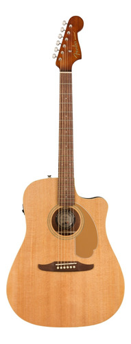 Guitarra Electroacústica Fender California Redondo Player para diestros natural mate