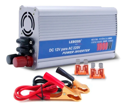 Inversor 12v 110v 127v 1.000w Tensão Senoidal Automotivo