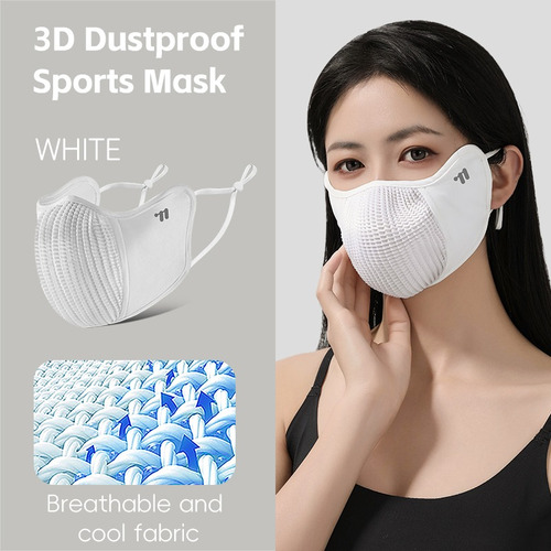 Máscara Facial Ice Silk, Transpirable, Deportiva 3d, A Prueb