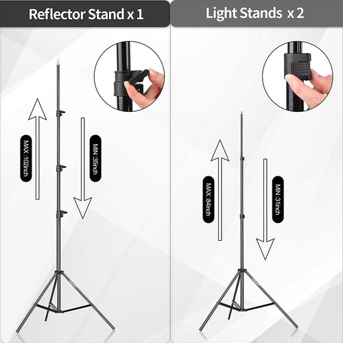 Emart - Kit De Iluminación Para Estudio Fotografico, 400 W,