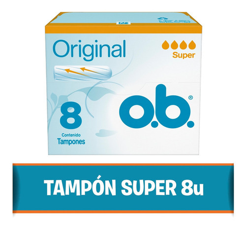 Tampón O.B. Originales super 8 u