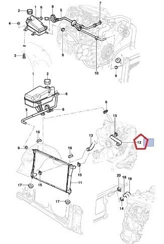 Manguera Superior Radiador Original S10 2.8 Gm 93365486