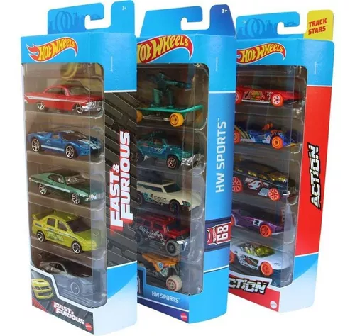 Kit 5 Carrinhos Hot Wheels Sortidos Original Coleção Brinde