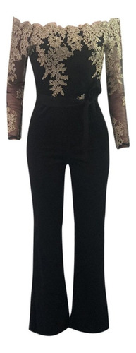 Feminine Jumpsuit Feminine With Lace Off The Shoulder With .