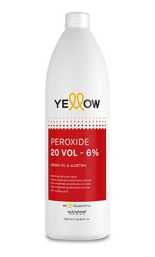 Água Oxigenada Ox  Yellow Peroxide 20 Volumes 1 Litro