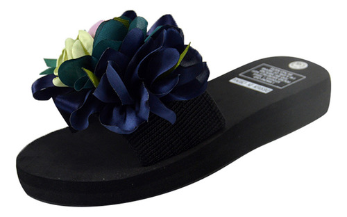Sandalias De Verano Con Cuñas De Flores Bohemias Para Mujer,