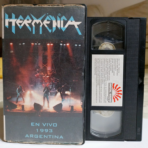 Video Vhs Hermetica En Vivo 1993 Argentina - Edfargz
