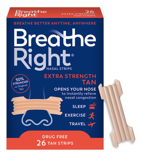 Breathe Right Tiras Nasales Extra Fuertes Las Tiras Nasales 