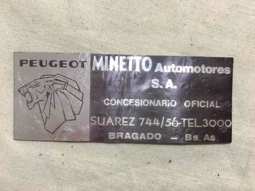 Insignia Concesionario Peugeot Agencia Minetto Bragado 504