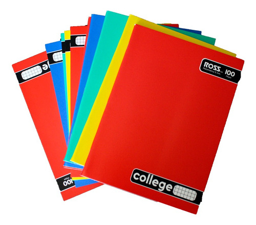 10 Cuadernos College Ross 5mm 100 Hojas