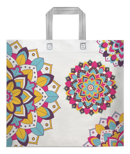 15 Eco Bolsa De Friselina Estampadas 45x40x10 Varios Motivos