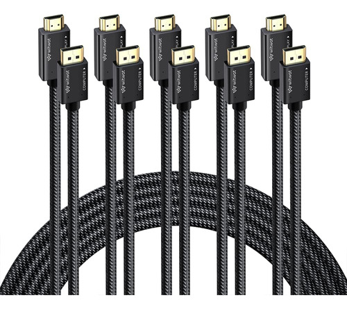 Witwot Paquete De 5 Adaptadores De Cable Displayport A Hdmi