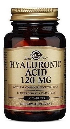 Solgar | Hyaluronic Acid | 120mg | 30 Tablets | Importado