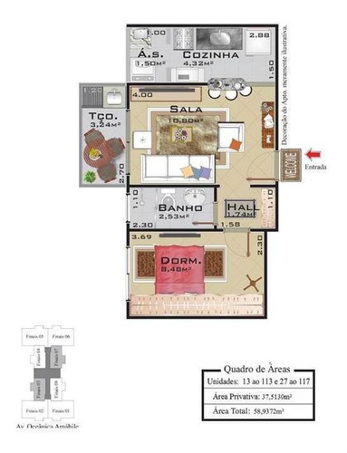 Apartamento - Venda - Ocian - Praia Grande - Via9