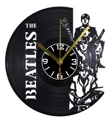 Reloj Pared Disco Vinilo Decoración The Beatles Música Mu161
