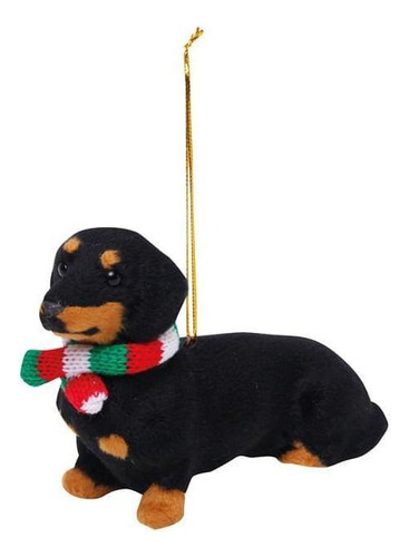 Enfeite Natal Cachorro Decorativo Basset 9x13x4cm 1921222