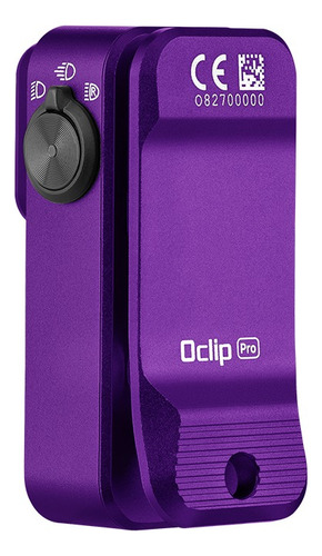 Olight Linterna Oclip Pro - 3 Focos - 500lumens + Luz Roja Blanco Purple