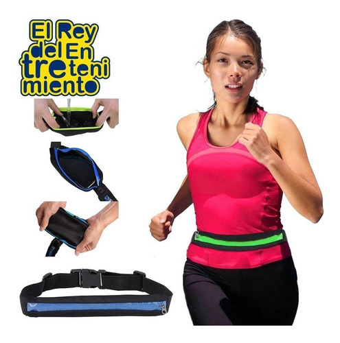 Imagen 5 de 7 de Bolso Riñonera Deportiva Expansible Celular Running - El Rey