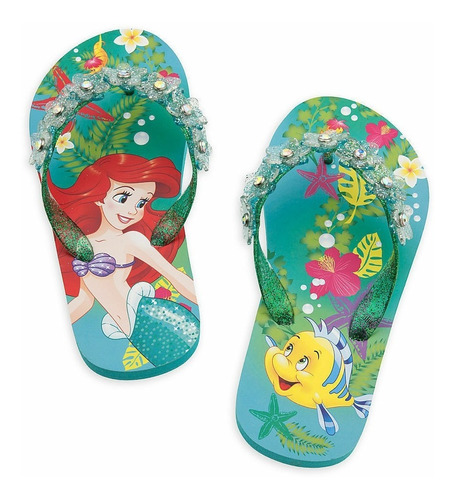 Sandalias Ariel De Disney Usa Para Niñas