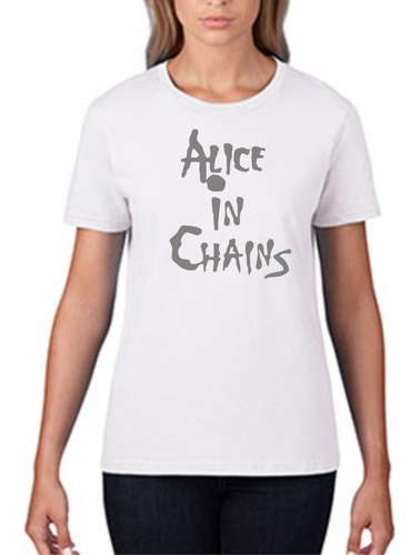 Playera Yazbek Para Dama Alice In Chains Musica