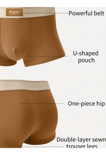 Tipo Calzoncillos Bóxer De Algodón Para Hombre, Transpirable