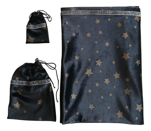 Paño De Tarot Terciopelo Satinado + 2 Bolsitas