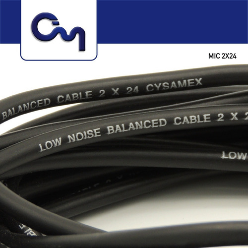 Cable Para Micrófono 2x24 Con Macho Y Hembra, 10 Metros