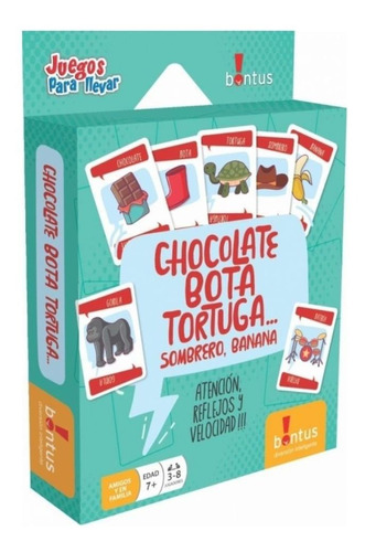 Chocolate Bota Tortuga Juego Cartas Para Llevar Bontus